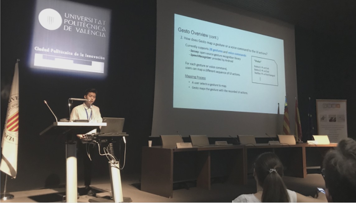Presenting Gesto at a conference