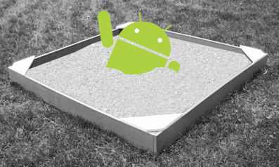 Diagram showing separate UIDs preventing direct access between two application sandboxes